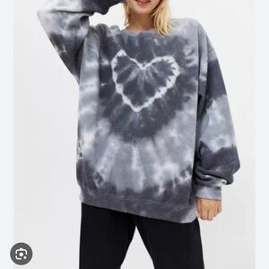 Gray Tie-Dye Sweatshirt